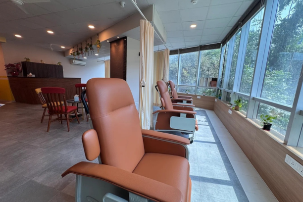 Treatment space at Dr. Mohan Menon Cancer Centre